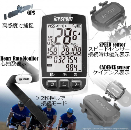 Ciclocomputer pentru bicicleta cu GPS, iGPSPORT iGS50E [4]
