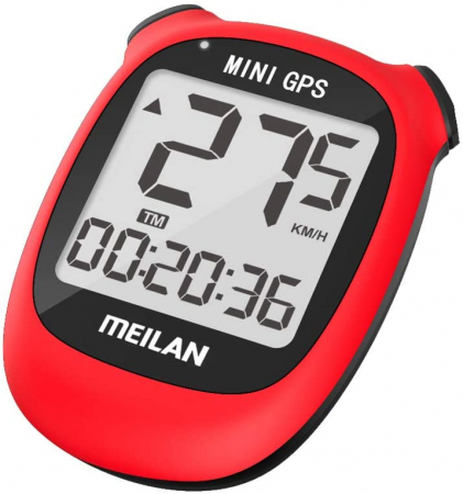 Ciclocomputer GPS pentru bicicleta Meilan M3 mini, Baterie reincarcabila 400 mAh, Rezistenta la apa IPX5, Ecran LCD (Rosu) [1]