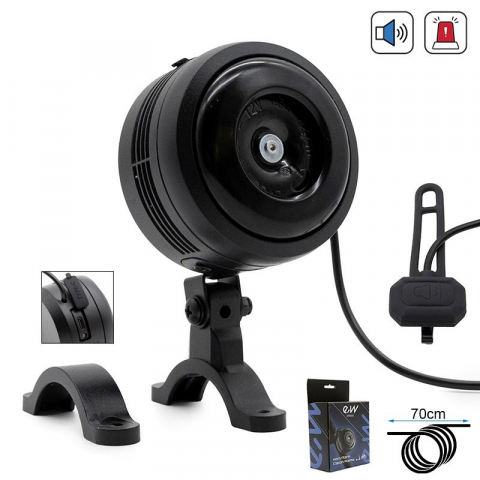 Piese trotinete electrice - Claxon cu alarma pentru trotinete/biciclete 70dB