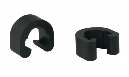 Ciclism - Cleme plastic negre pentru cabluri si conducte