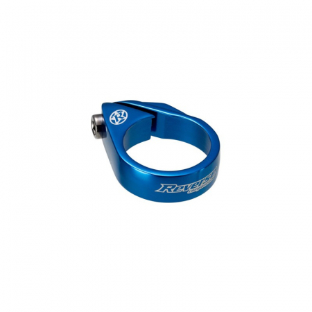 Piese biciclete - Colier tija sa Reverse Bolt Clamp 34.9mm albastru