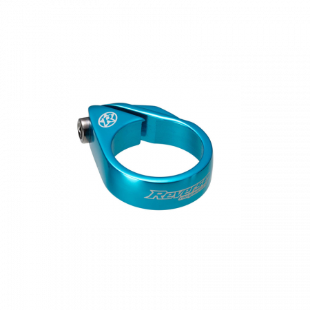 Piese biciclete - Colier tija sa Reverse Bolt Clamp 34.9mm Albastru Deschis