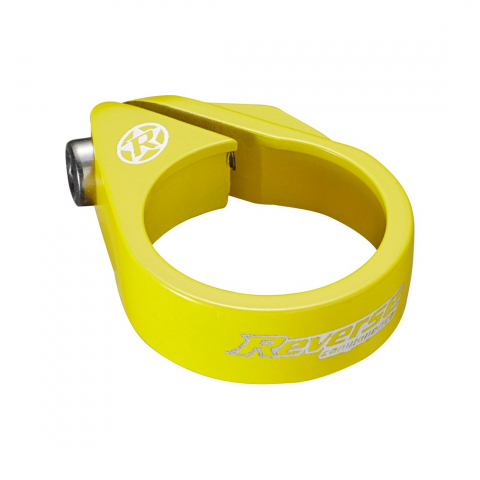 Piese biciclete - Colier tija sa Reverse Bolt Clamp 34.9mm galben