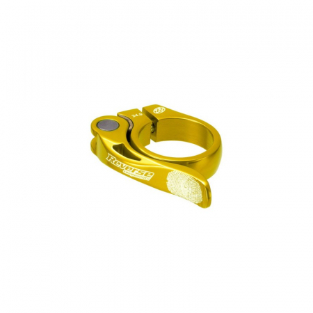 Piese biciclete - Colier tija sa Reverse Long Life 34.9mm auriu