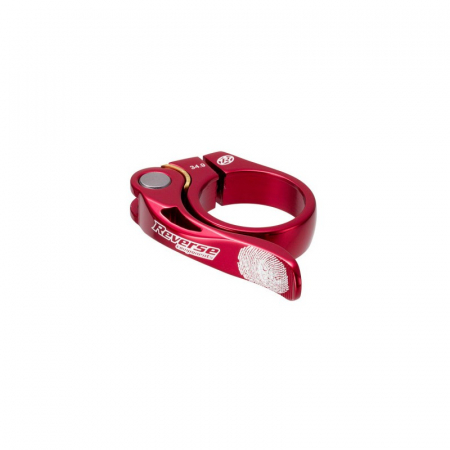 Piese biciclete - Colier tija sa Reverse Long Life 34.9mm rosu