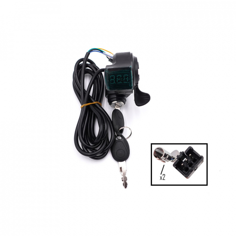 Piese trotinete electrice - Contact cu voltmetru si acceleratie JST pentru trotineta electrica