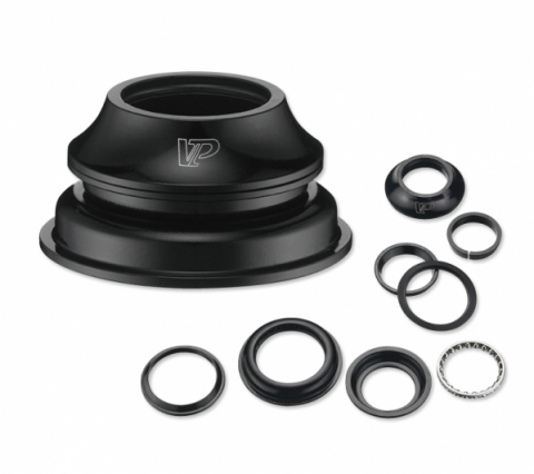 Cuvete bicicleta - Cuveti Furca Semi-Integrati Vp-J203Ae, cuve Otel+Alu, coronite bile, diam 28,6/44-55/39,76, negru