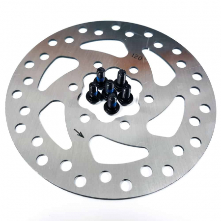 Componente franare - Disc de frana de 120mm cu 6 puncte de prindere pentru trotineta electrica