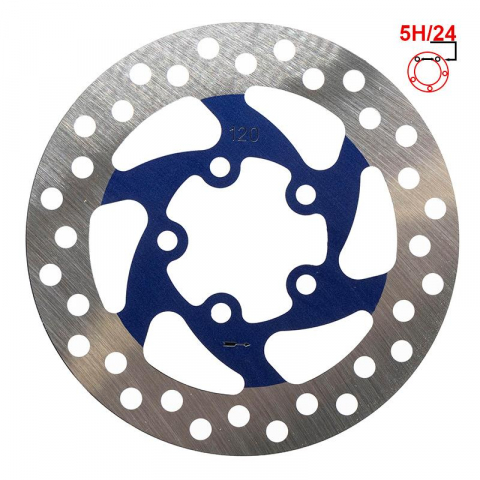Componente franare - Disc frana 120mm 5H albastru