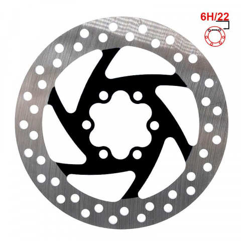Componente franare - Disc frana trotineta electrica 120mm 6H - Negru