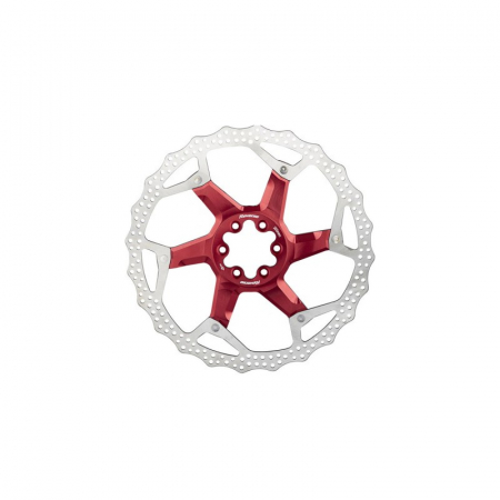 Ciclism - Disc frana Reverse Discrotor 203mm aluminiu/otel rosu