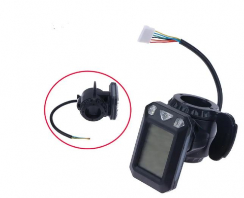 Piese trotinete electrice - Display trotineta/bicicleta electrica cu maneta acceleratie 36V, 6 pini