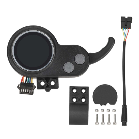 Piese trotinete electrice - Display trotineta electrica J&P V2 cu mufa JST 6 pini + adaptor cu mufa impermeabila