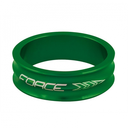 Cuvete bicicleta - Distantier furca Force 1.1/8 10mm verde