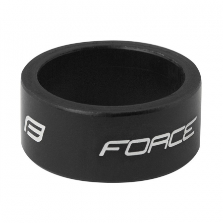 Cuvete bicicleta - Distantier furca Force 1.1/8 15 mm al. negru