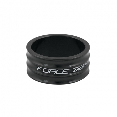 Cuvete bicicleta - Distantier furca Force 1.1/8 15 mm al. negru