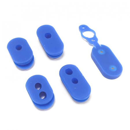 Piese trotinete electrice - Dopuri protectie cauciuc albastru Xiaomi