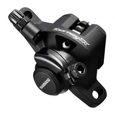 Frane pe disc - Etrier Frana disc mecanica Shimano Tourney TX BR-TX805, etrier spate IS R160P/S, fara rotor, neagra