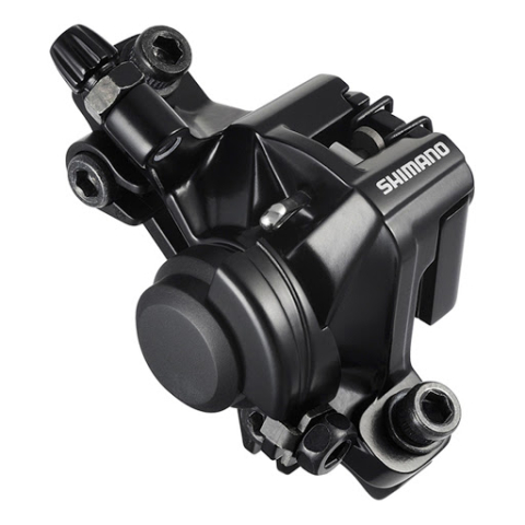 Frane pe disc - ETRIER FRANA PE DISC SHIMANO ALTUS BR-M375-L, FATA SAU SPATE, MECANICA, FARA ADAPTOR, PT. POST MOUNT, PLACUTE RESIN, NEGRU