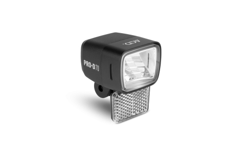 Ciclism - FAR ACID DYNAMO FRONT LIGHT PRO-D 70 Negru/Argintiu