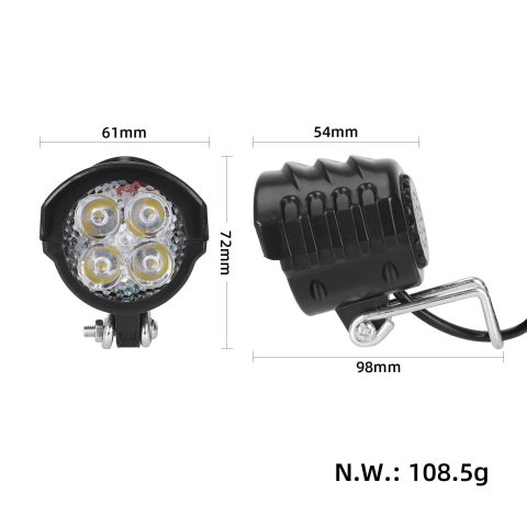 Far cu claxon pentru bicicleta/trotineta electrica 12-72V [2]