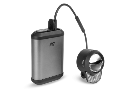 Ciclism - FAR E-BIKE ACID FRONT LIGHT PRO-E 150 POWERBANK Negru/Argintiu