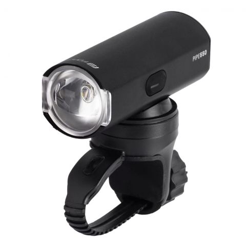 Ciclism - Far fata Force Pipe 550 Lumeni USB negru