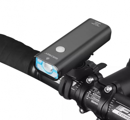 Far LED Gaciron V9CP-850 - 850 lumeni, Baterie Reincarcabila 2500 mah, Rezistenta la Apa IPX6 (Negru) [1]