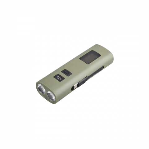 Ciclism - Far reincarcabil Fivestars Power Light PBL-6400, powerbank 6400 mAh, USB Type-C, kaki