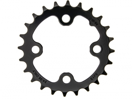 Ciclism - Foaie Angrenaj Sram Mtb BCD64 V1 - Otel, 24T, Negru