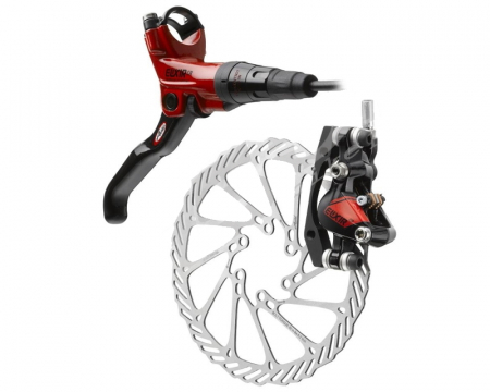 Frane pe disc - Frana Disc Hidraulica Avid Elixir CR Carbon Fata-Stanga, L850, alb+negru - Copie