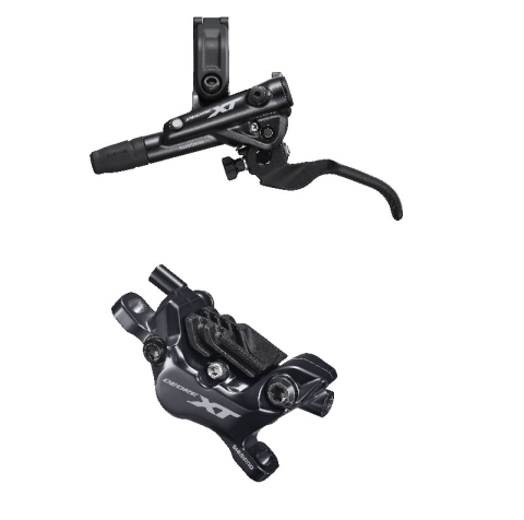 Ciclism - FRANA DISC HIDRAULICA SHIMANO DEORE XT BL-M8100/BR-M8120 FATA, PLACUTE METAL/RADIATOR