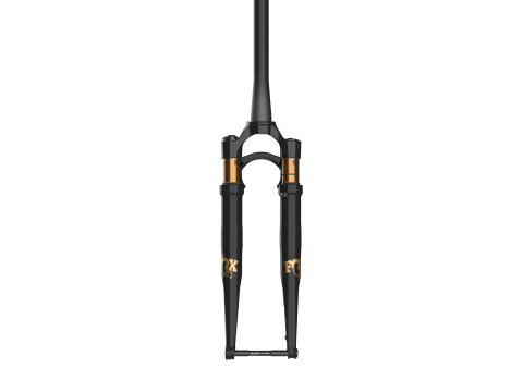 Ciclism - FURCA FOX 32 FLOAT TC FACTORY FIT4 700C - 40MM - 45MM OFFSET - TAPERED - 12X100MM - SHINY 2023 NEGRU/AURIU