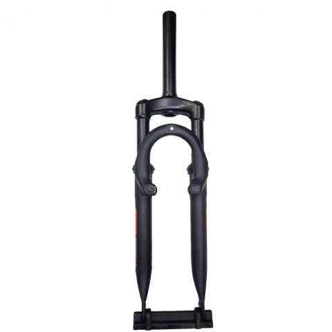 Ciclism - Furca MD-711X 24", gat 1-1/8, lungime gat 170mm, Negru mat-sticker rosu