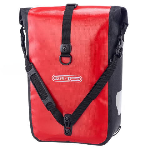 Echipament ciclism - GEANTA FURCA ORTLIEB SPORT-ROLLER 29L Red - black
