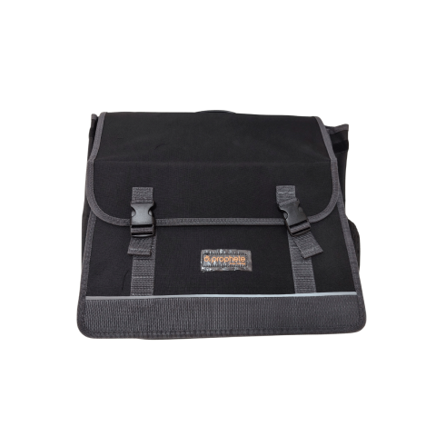 Ciclism - Geanta laterala pentru e-bike, cu buzunar separat pentru baterie, Nylon 600D, cu logo