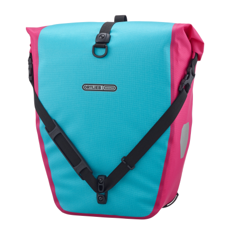 Echipament ciclism - GEANTA PORTBAGAJ ORTLIEB BACK-ROLLER CYBER 20L Cyber blue / cyber pink