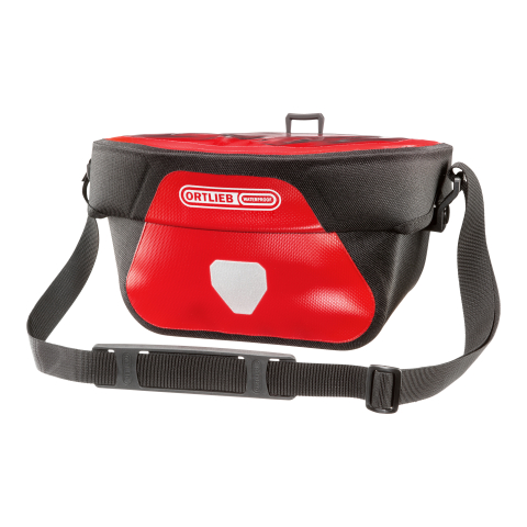 Echipament ciclism - GEANTA PORTBAGAJ ORTLIEB ULTIMATE 5L Red - black