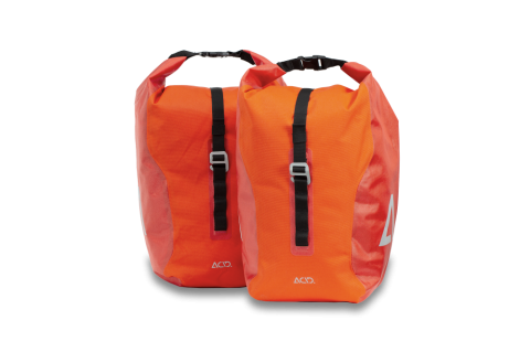 Ciclism - GENTI PENTRU PORTBAGAJ ACID TRAVLR 20/2 FLAME BLACK (PORTOCALIU)