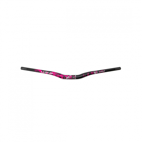 Ghidon 720mm cu rise 25mm negru/roz [4]