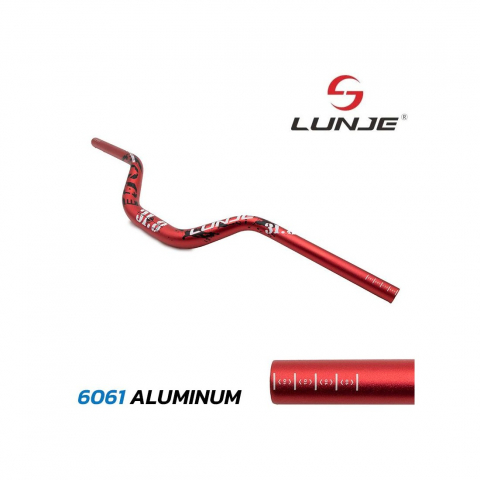 Piese biciclete - Ghidon 720mm cu rise 90mm rosu