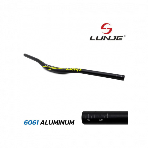 Piese biciclete - Ghidon 780mm cu rise 25mm negru-verde
