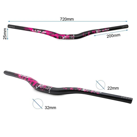 Ghidon bicicleta 720mm - rise 25mm [4]