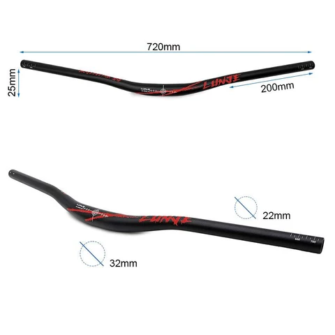 Ghidon bicicleta 720mm - rise 25mm [8]