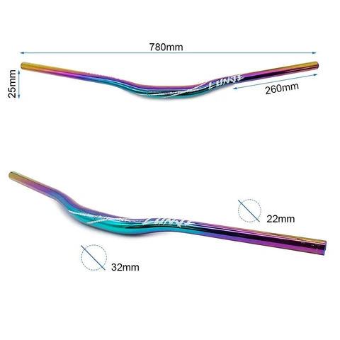 Ghidon bicicleta 780mm - rise 25mm - multicolor 3 [3]