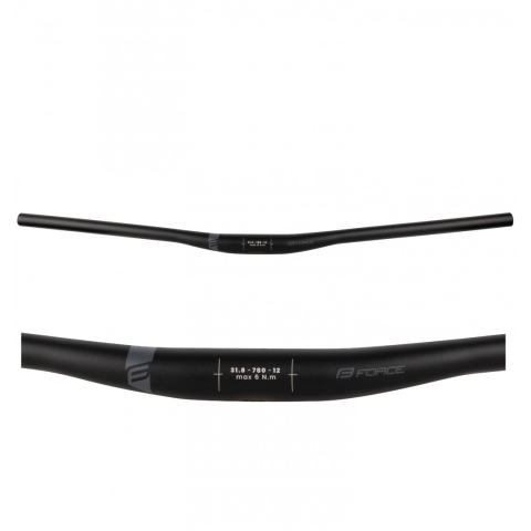 Ghidoane bicicleta - Ghidon Force Team rised 31.8/ 780mm Aluminiu negru