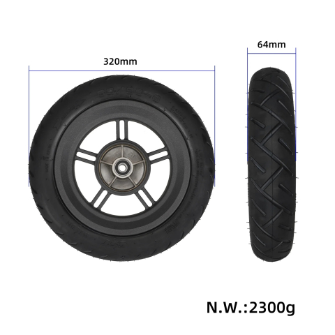 Roata fata pentru Xiaomi 5 Plus Xiaomi 6 Electric Scooter cu cauciuc CST 60/90-8 Tubeless [1]