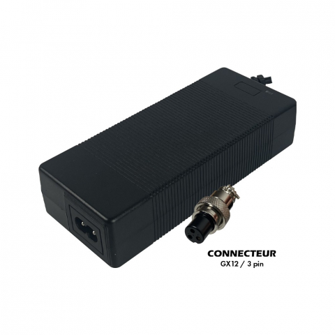 Piese trotinete electrice - Incarcator 36V - 42V / 2A (Conector GX12-3p 8mm)