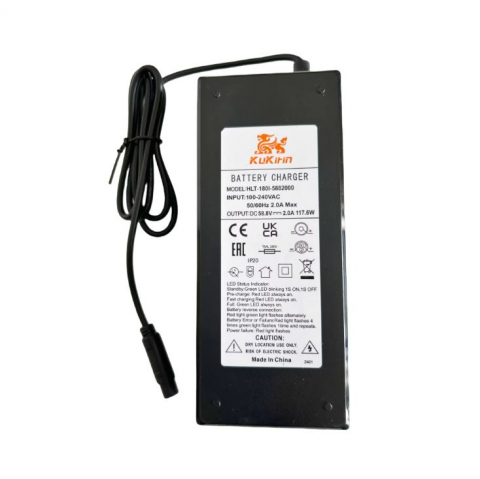Piese trotinete electrice - Incarcator Original Trotineta electrica KuKirin G2 Master, 58.8V 2.0A