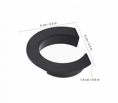 Inel protectie pentru carlig cu blocare sistem de pliere pentru trotineta electrica Xiaomi Mijia M365 / M365 Pro / 1S / Pro 2, negru [2]